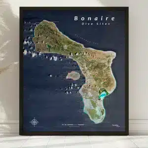 Bonaire Dive Site map
