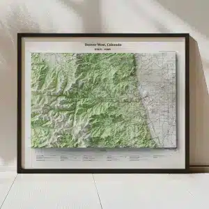 vintage denver map