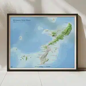 Okinawa Dive Sites Map