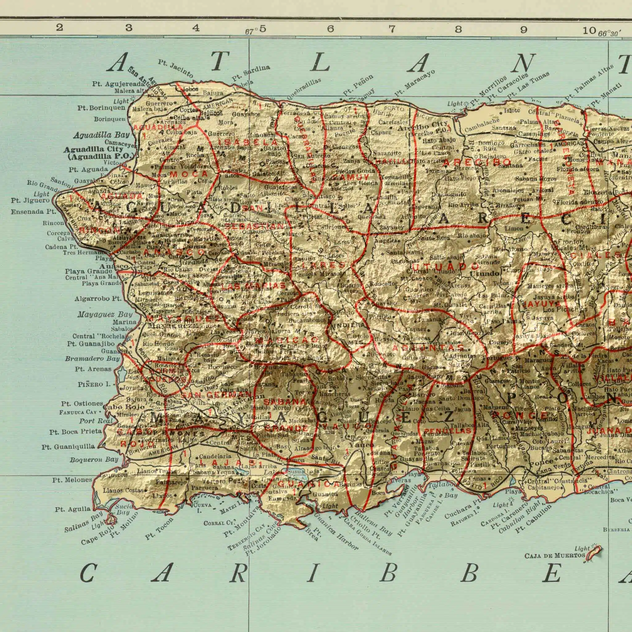 puerto rico map