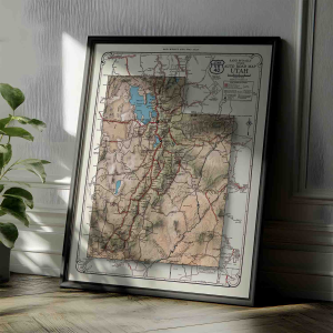 road atlas map of utah