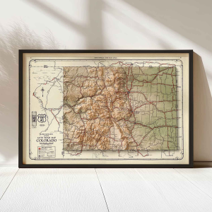 road atlas map of colorado